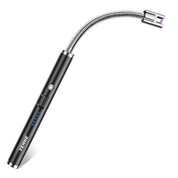 VEHHE Electric Rechargeable Arc Lighter - Versatile USB Candle Lighter with Long Flexible Neck