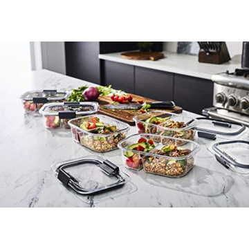 Rubbermaid Brilliance BPA Free Food Storage Containers with Lids