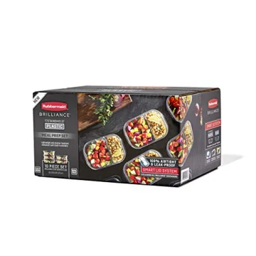 Rubbermaid Brilliance BPA Free Food Storage Containers with Lids