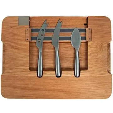 BOSKA Friends Cheese Board & Knife Set - Rustic Elegance