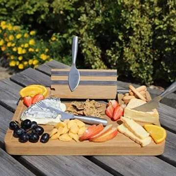 BOSKA Friends Cheese Board & Knife Set - Rustic Elegance