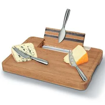BOSKA Friends Cheese Board & Knife Set - Rustic Elegance