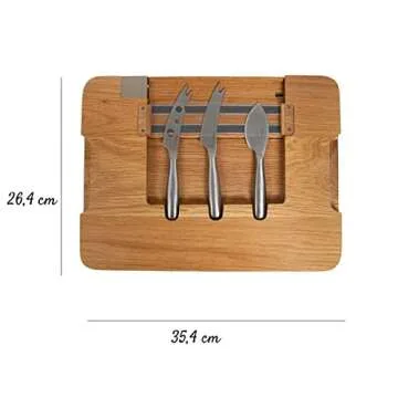BOSKA Friends Cheese Board & Knife Set - Rustic Elegance