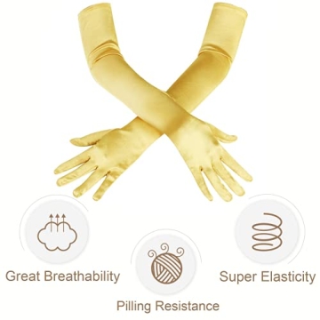 Elegant Women's Long Satin Opera Gloves for All Occasions