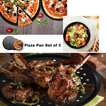mobzio Baking Steel Pizza Pan Set for Perfect Pizzas