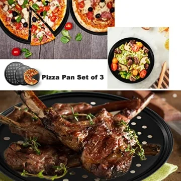 mobzio Baking Steel Pizza Pan Set for Perfect Pizzas