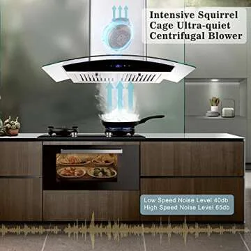 Tieasy 30 Inch Range Hood with Ducted/Ductless Options