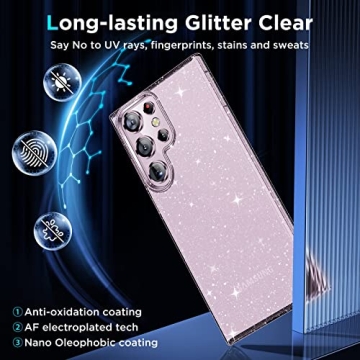 Simtect Glitter Clear Case for Samsung Galaxy S23 Ultra
