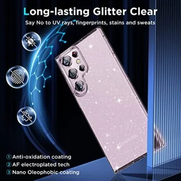 Simtect Glitter Clear Case for Samsung Galaxy S23 Ultra