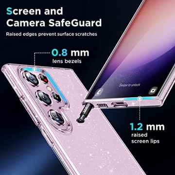 Simtect Glitter Clear Case for Samsung Galaxy S23 Ultra