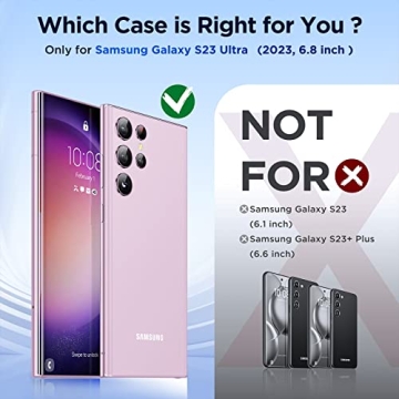 Simtect Glitter Clear Case for Samsung Galaxy S23 Ultra