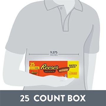 REESE'S Peanut Butter Cups Snack Size 25 Count