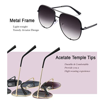 Shop EYERNO Mirrored Aviator Sunglasses for UV Protection
