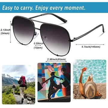 Shop EYERNO Mirrored Aviator Sunglasses for UV Protection