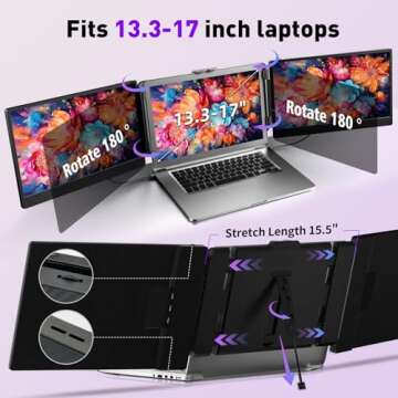 ROYY 14" Laptop Screen Extender - Boost Productivity