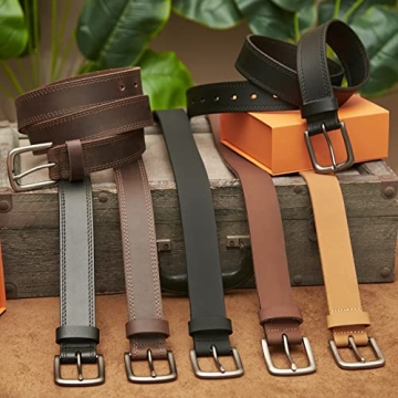 VATAN Mens Genuine Leather Belt Stylish Durable Handmade