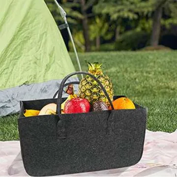 GUOZI Storage Basket Collapsible Felt Bins for Home Organization