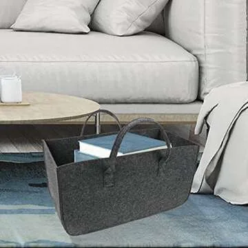 GUOZI Storage Basket Collapsible Felt Bins for Home Organization