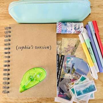 Personalized version journal - taylor inspired - customize - self empowerment personal growth - scrapbook travel recipes planner -starter kit - Gift Set