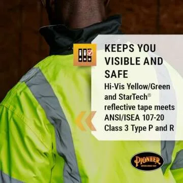 Pioneer Hi Vis Bomber Jacket - Waterproof & Reflective