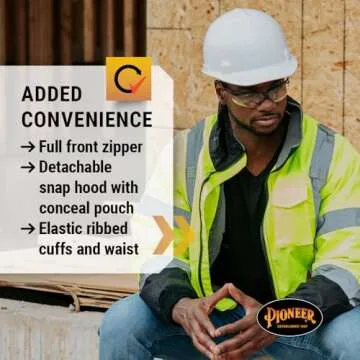 Pioneer Hi Vis Bomber Jacket - Waterproof & Reflective