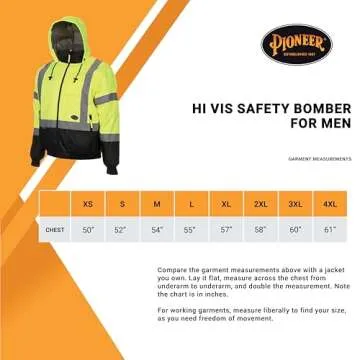 Pioneer Hi Vis Bomber Jacket - Waterproof & Reflective