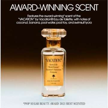 "VACATION" Shimmer Oil SPF 30 by Vacation, Shimmering Body Sunscreen, Water-Resistant, Enhances All Skin Tones, Dermatologist-Tested, Vegan, Travel Size, 2.9 Fl. Oz.