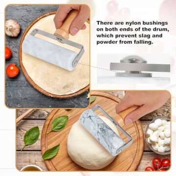 Smooth Surface Marble Rolling Pins for All Bakers