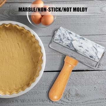 Smooth Surface Marble Rolling Pins for All Bakers