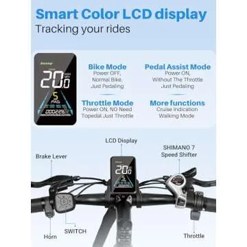 Seeker 26" Electric Bike with 20MPH Speed & 35Mile Range