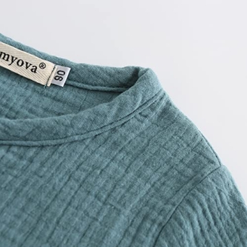 Buy Ashmyova Boys Cotton Linen Short Sleeve Shirt