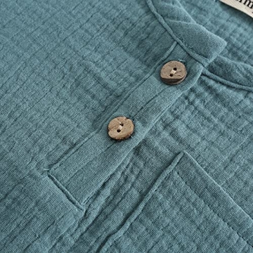 Buy Ashmyova Boys Cotton Linen Short Sleeve Shirt