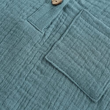 Buy Ashmyova Boys Cotton Linen Short Sleeve Shirt