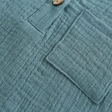 Buy Ashmyova Boys Cotton Linen Short Sleeve Shirt