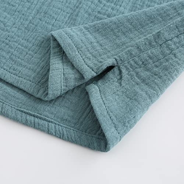 Buy Ashmyova Boys Cotton Linen Short Sleeve Shirt