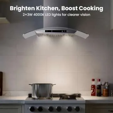 VIKIO HOME 30" Wall Mount Range Hood with Gesture Control