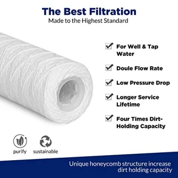 Membrane Solutions 20 Micron Water Filter for Well Water