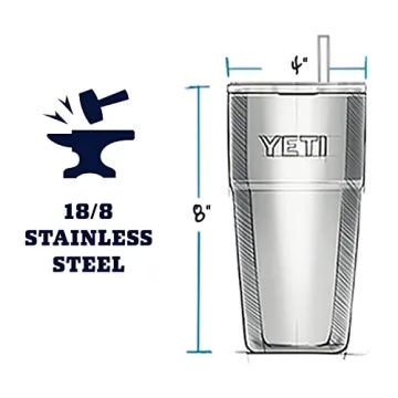 YETI Rambler 26 oz Straw Cup - Spills & Ice-Free