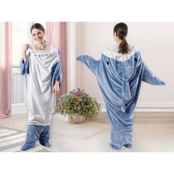 Shark Blanket Hoodie Onesie: Cozy & Fun for Kids and Adults