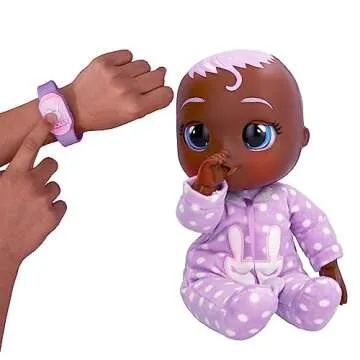 Cry Babies Newborn Molly - Interactive Baby Doll with 20+ Baby Sounds, Girls & Kids Age 18M and Up