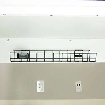 WireRun Wire Mesh Cable Organizer for Desk - 24 Inch