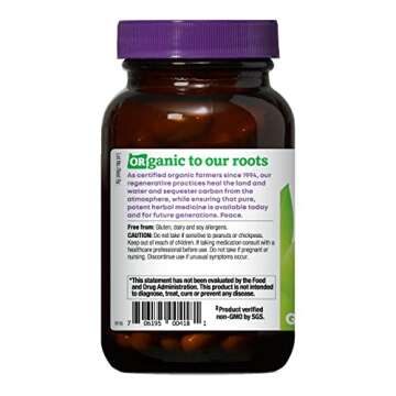 Oregon's Wild Harvest, Certified Organic Astragalus Capsules for Immunity Support, 1125 MGS, 90 Count