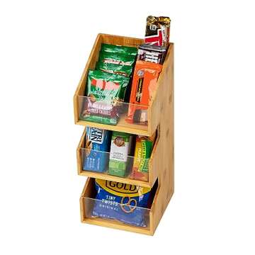 Mind Reader Bamboo Coffee Condiment Station - Organizer