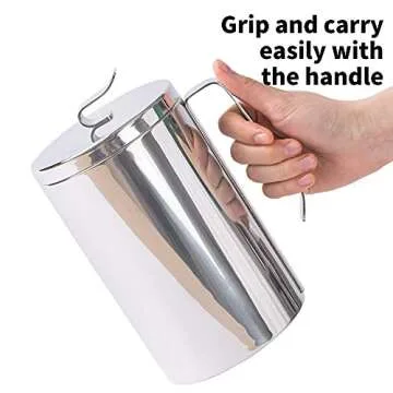 JOE&LEAH Kitchen Stainless Steel Compost Bin - Eco-friendly Countertop