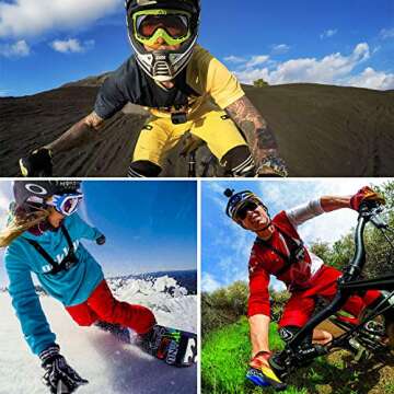 Kitway Chest Mount Harness for GoPro Cameras - Adjustable Action Gear