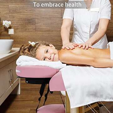 Dkeli Portable Foldable Massage Table - Professional 73 Inch Spa Bed with Face Cradle