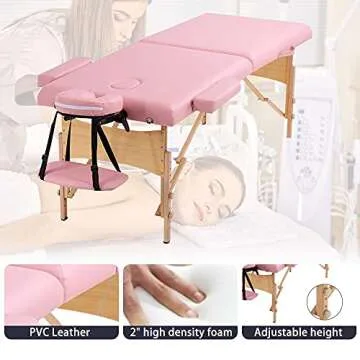 Dkeli Portable Massage Table - Adjustable & Durable Spa Bed