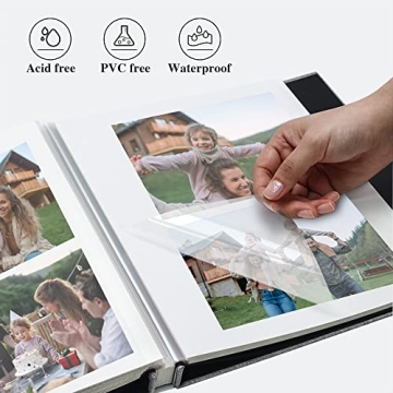 Vienrose Large Self-Adhesive Photo Album - 120 Photo Capacity