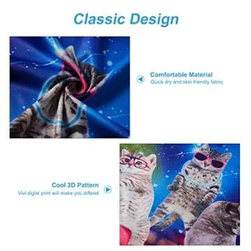 Idgreatim Summer Women 3D Printed Tee Shirt Cat T-Shirt Harajuku t Shirts Small