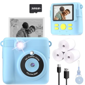 ESOXOFFORE Kids Instant Print Camera, Gifts for Ages 3-12
